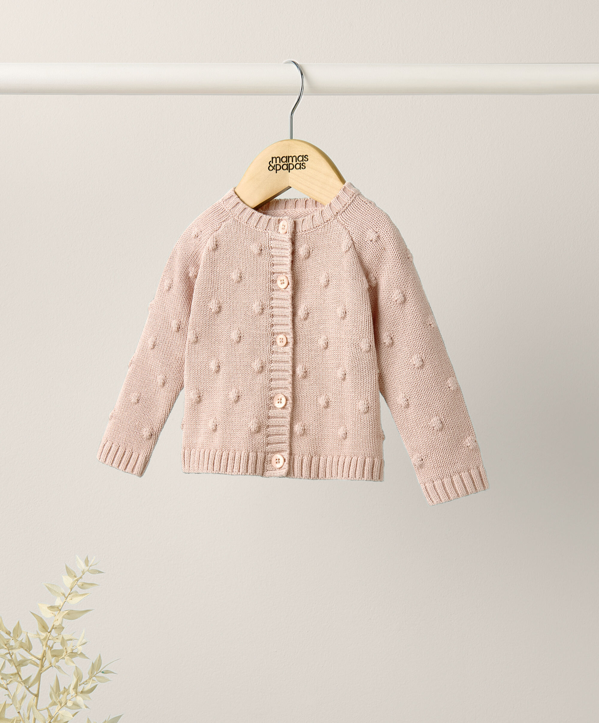 كارديغان مزين بكرات منسوجة image number 4