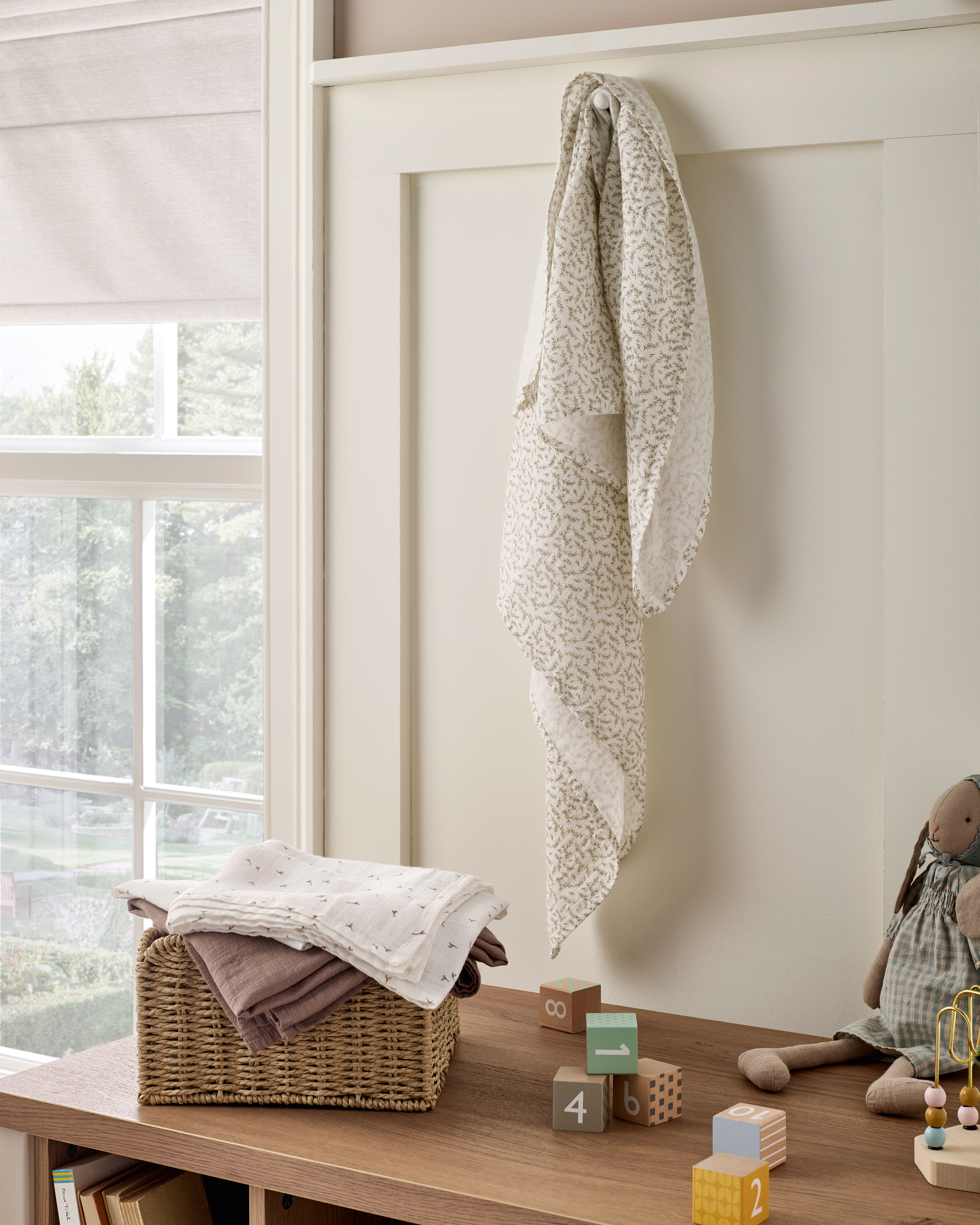 طقم مربعات موسلين كبيرة ويلكوم تو ذا وورلد - 3 قطع image number 3