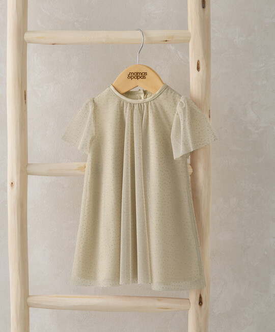 فستان ذهبي منقط فستان ذهبي منقط image number 1