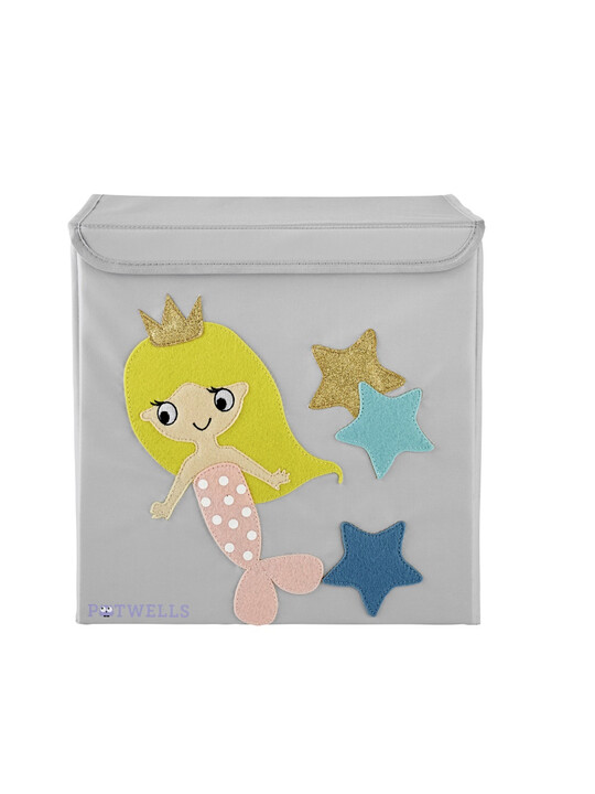 صندوق تخزين للأطفال من بوتويلز - تصميم حورية البحر image number 1