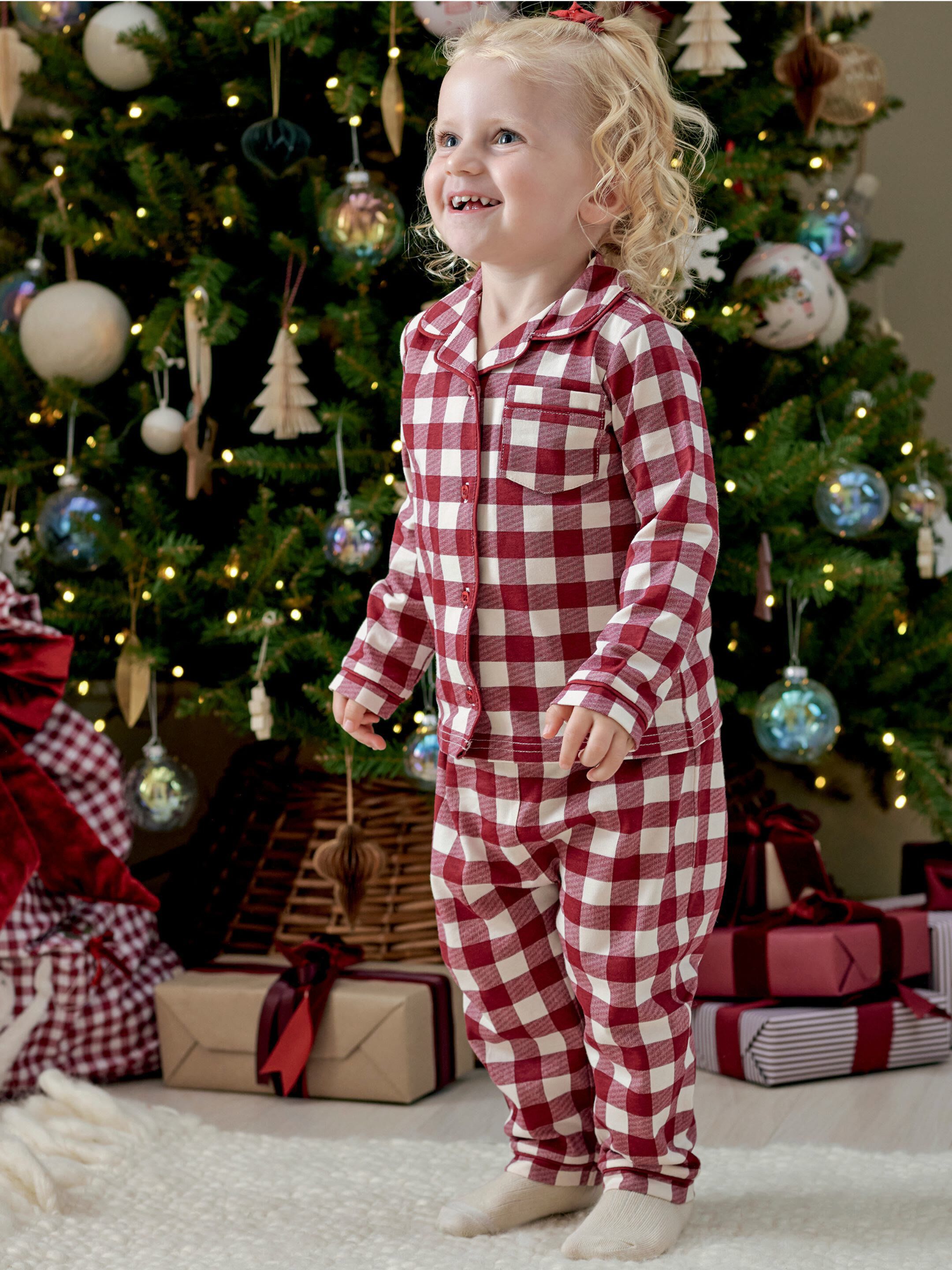 Large Gingham Check Pyjamas image number 5