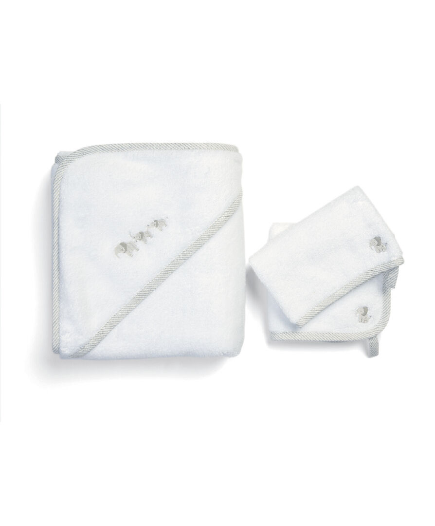 طقم مناشف بنقشة فيل - 3 قطع image number 1