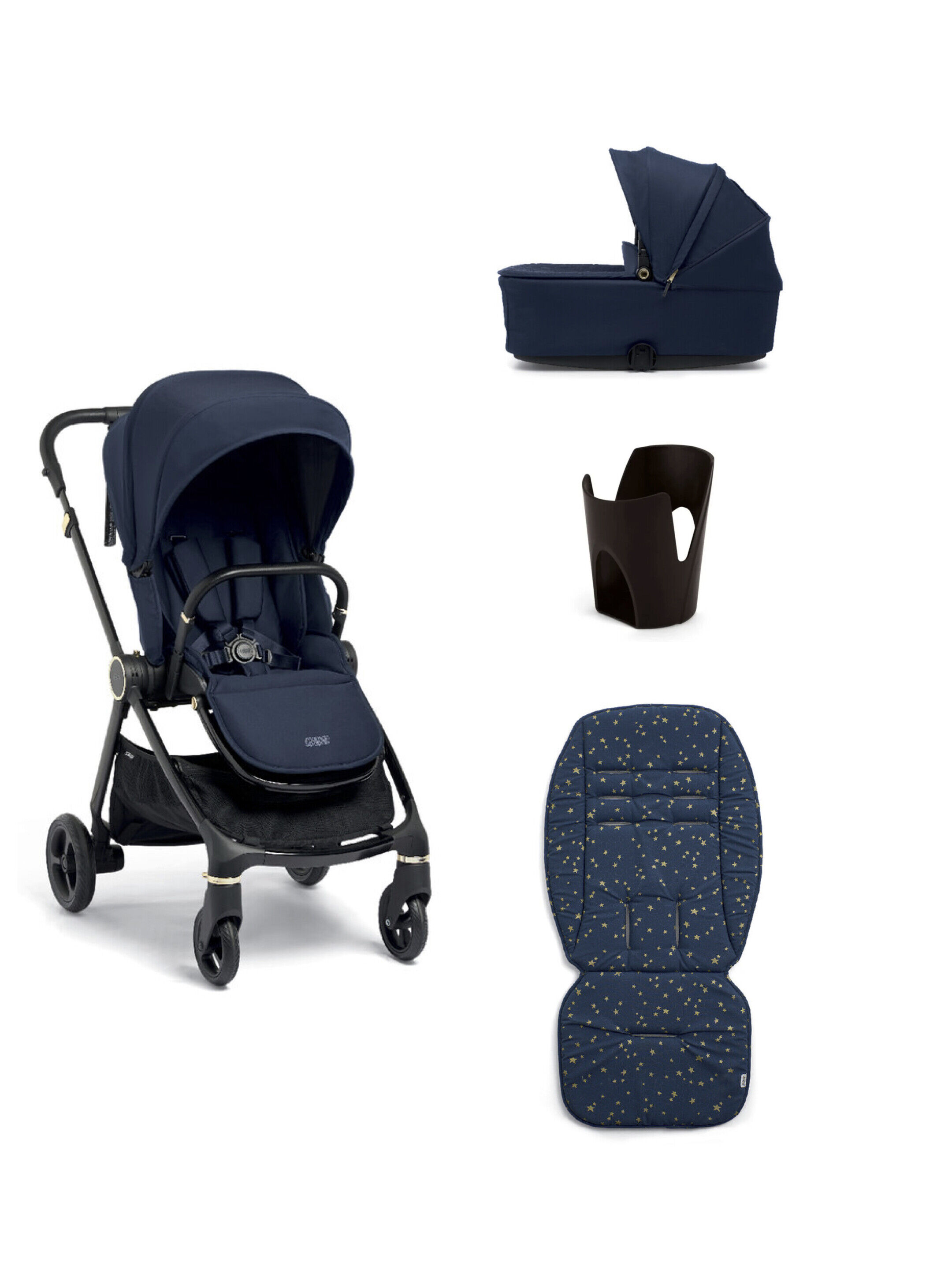 مجموعة مستلزمات أساسية ميدنايت من سترادا - 4 قطع image number 1