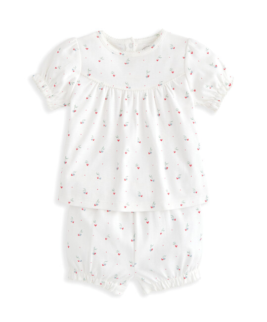 بيجاما بنقشة كرز بالكامل بيجاما بنقشة كرز بالكامل image number 2