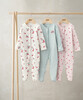 3 Pack Geranium Sleepsuits 3 Pack Geranium Sleepsuits image number 1