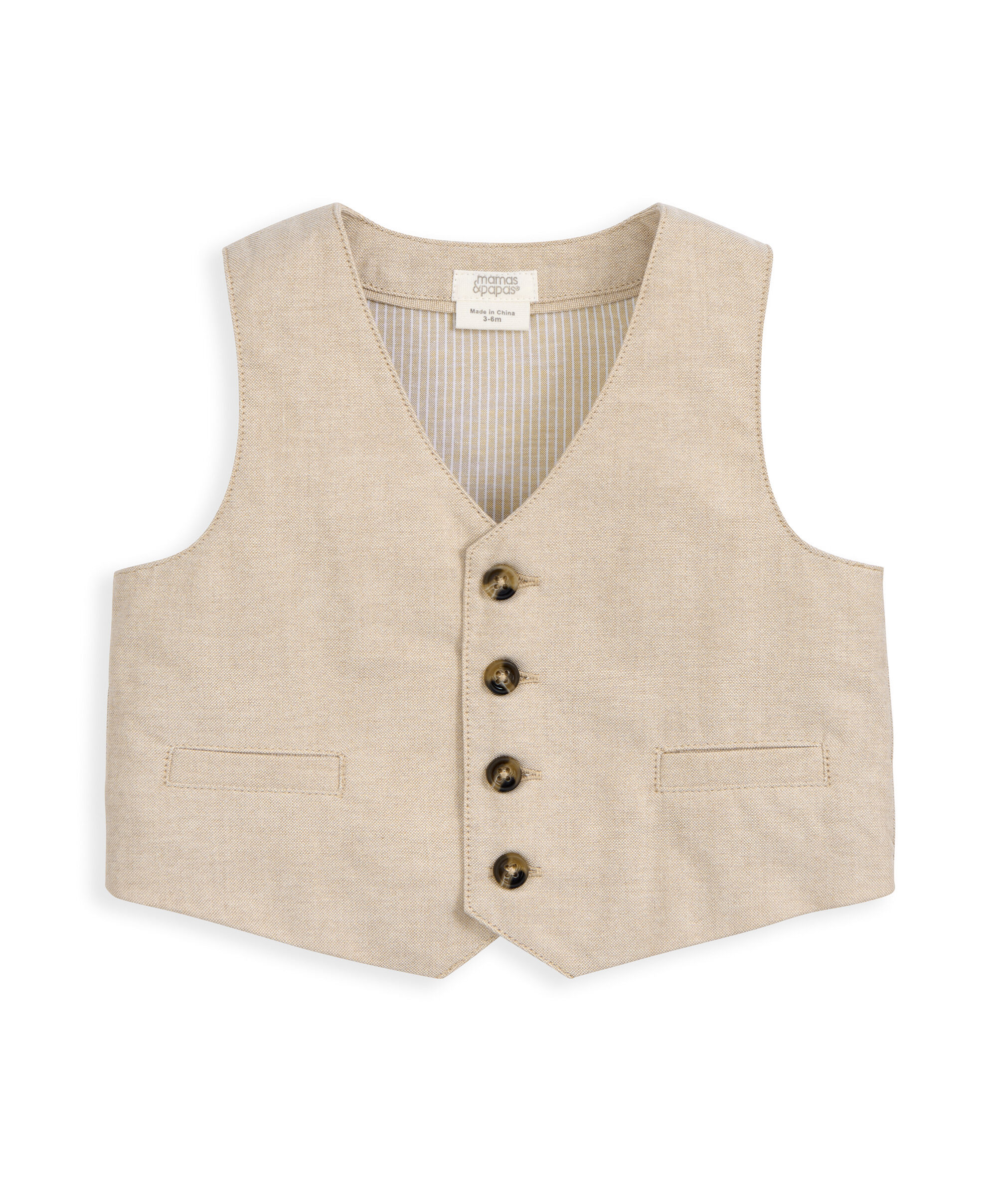 طقم بدلة بلون بني، 4 قطع image number 4