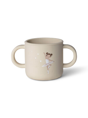 كوب سيليكون صغير بحجم 180 ملل من سيترون - نقشة راقصة باليه كوب سيليكون صغير بحجم 180 ملل من سيترون - نقشة راقصة باليه