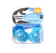 Tommee Tippee Closer to Nature Air Style Soothers 6-18 months (2 Pack) - Blue image number 2