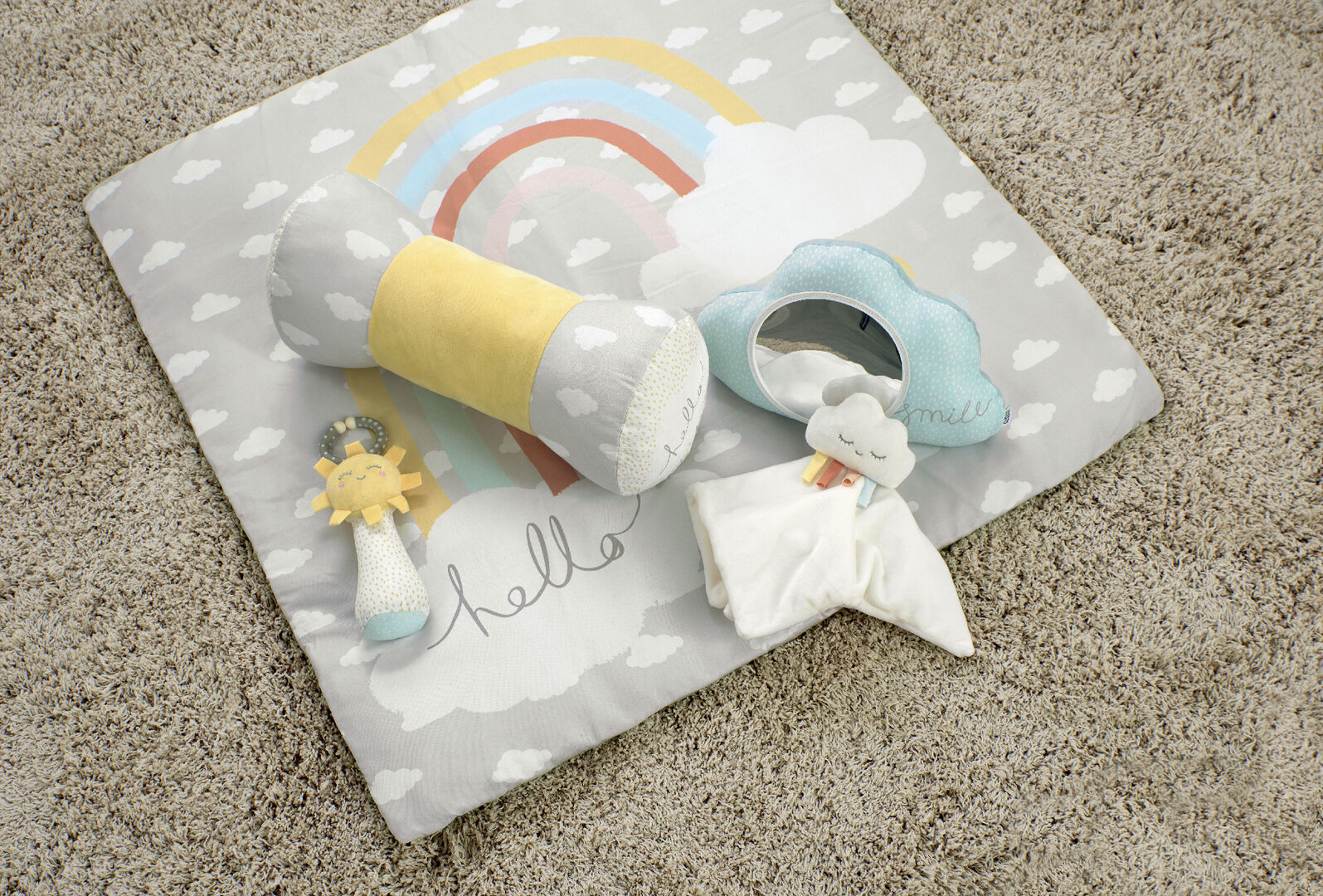 مجموعة مفرش لعب هابي كلاود image number 14