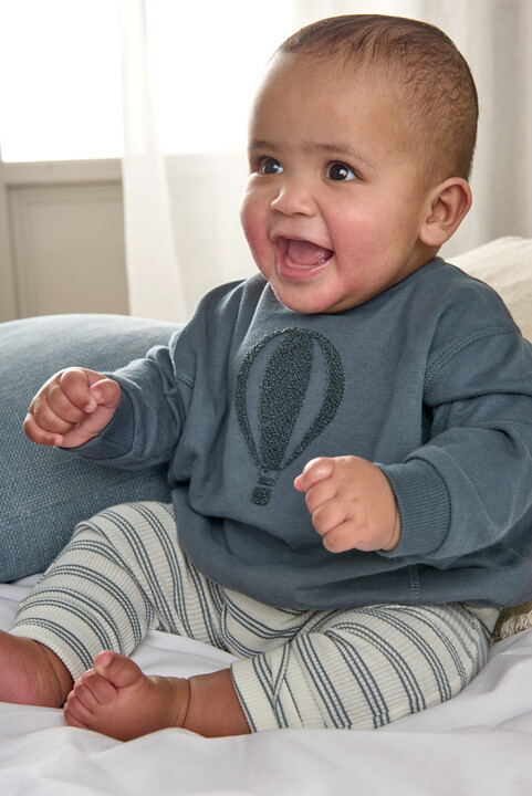 طقم بلوزة ولغينغز بنقشة مخططة - قطعتان طقم بلوزة ولغينغز بنقشة مخططة - قطعتان image number 7