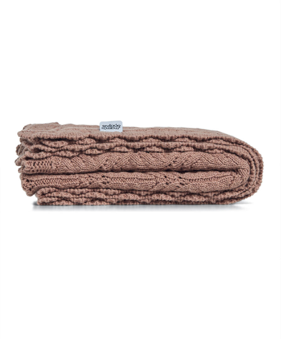 بطانية منسوجة صغيرة - نقشة زهور image number 4