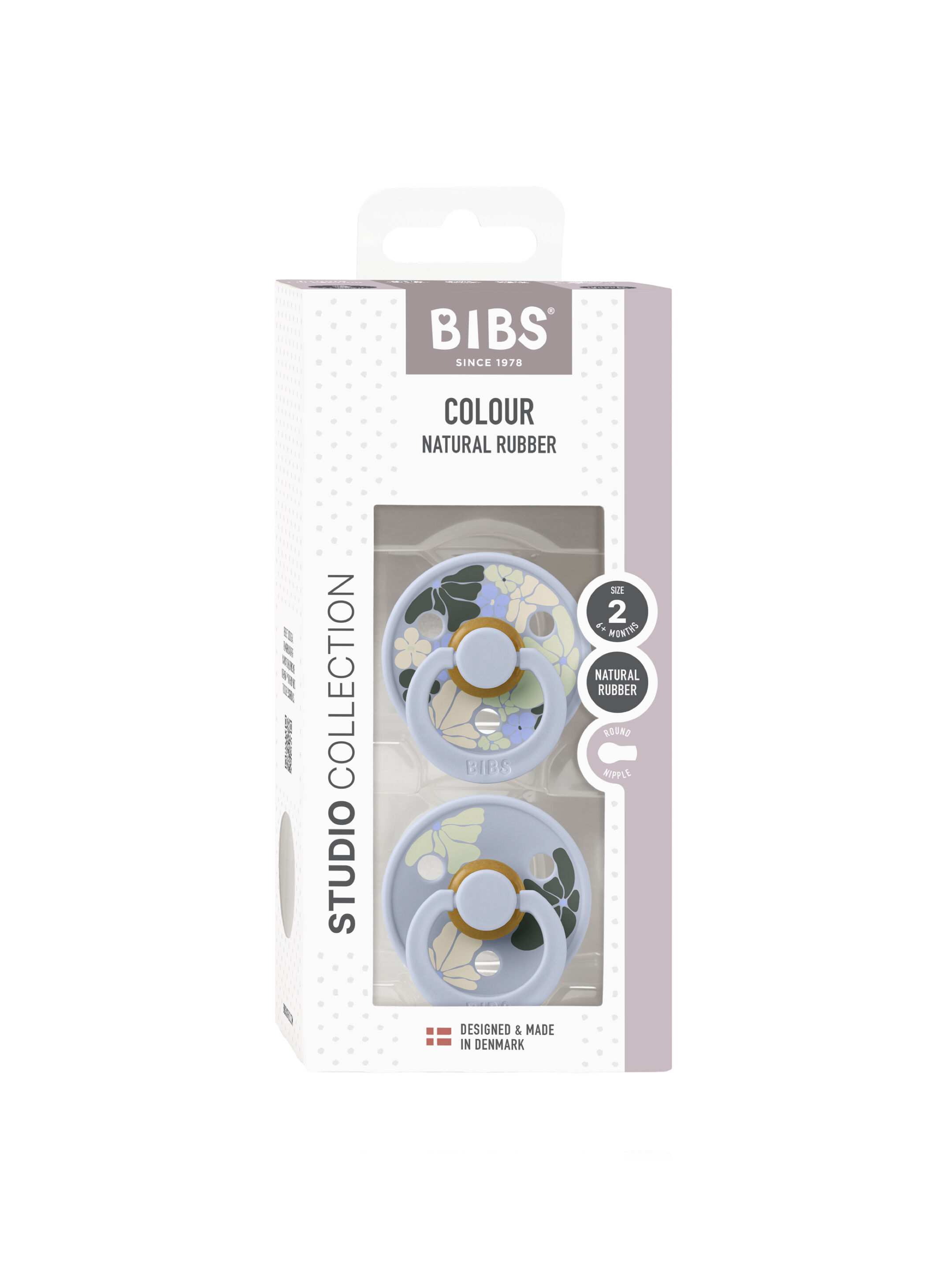 مجموعة لهايات بيبس كولور مورنينج بلوم لاتكس مقاس 2 للأطفال من 6 شهور فأكثر بلون أزرق فاتح متنوع - قطعتان image number 3