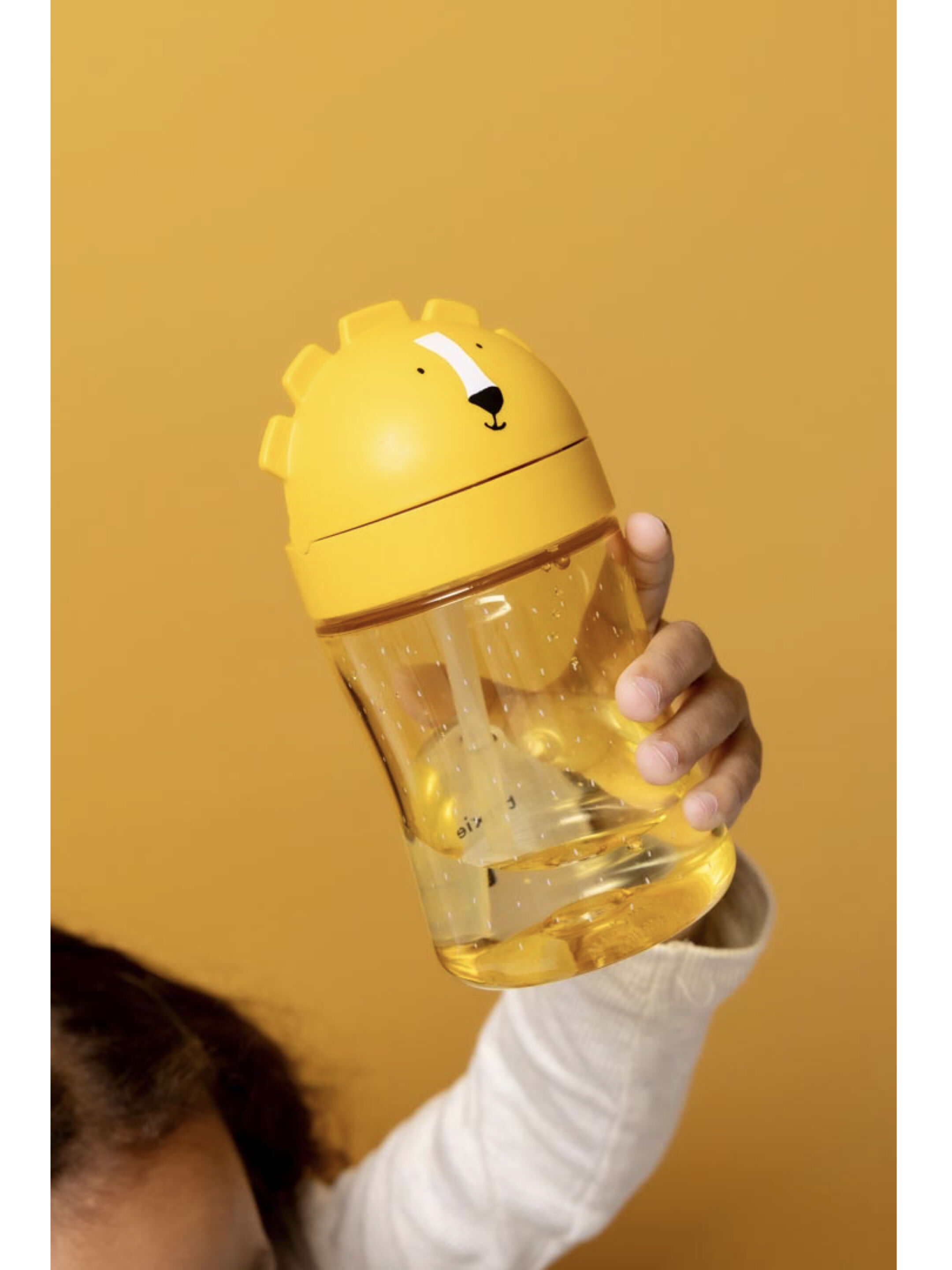 Trixie Tritan&trade; Spill Proof Straw Bottle - 300ml - Mr. Lion image number 1