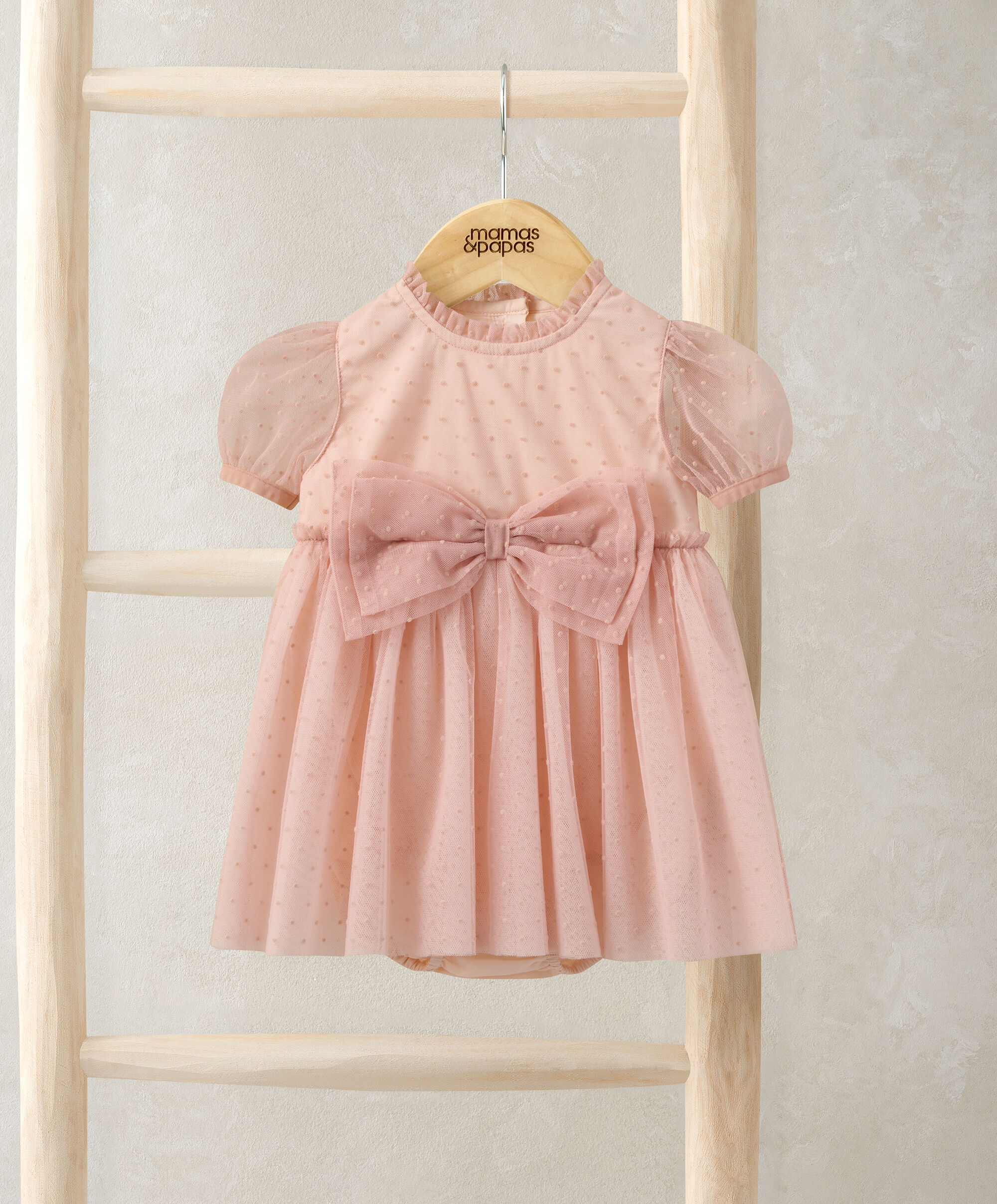 أفرول بنمط فستان بفيونكة image number 1