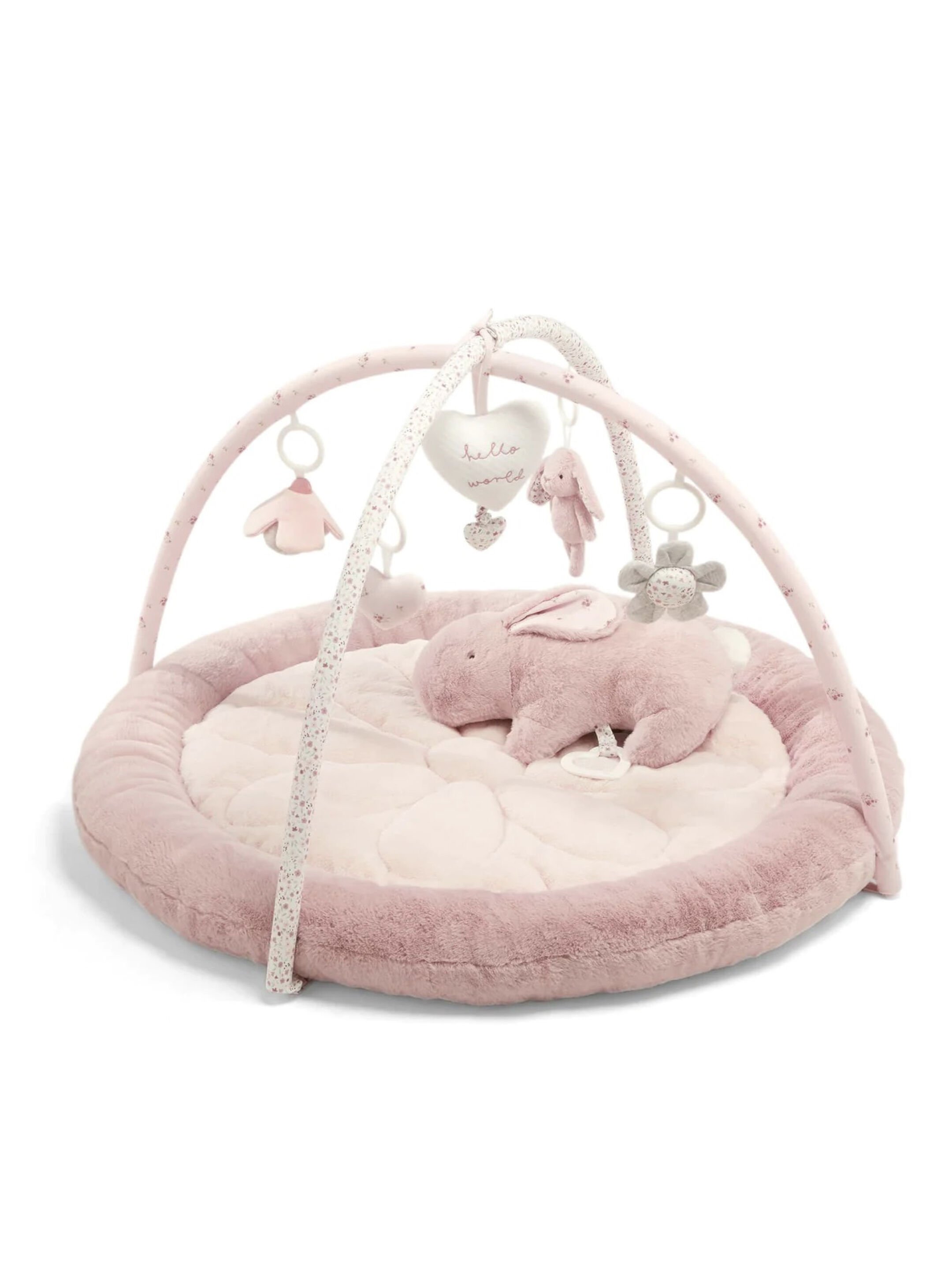 مجموعة مفرش لعب ويلكم تو ذا وورلد بتصميم أرنب وردي - 3 قطع image number 2