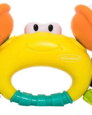 INFANTINO SAND CRAB RATTLE & TEETHER