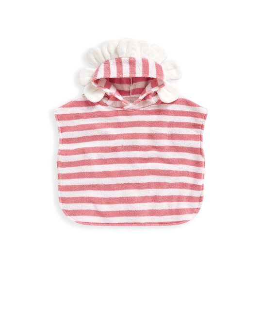 بونشو بغطاء رأس مزين بزهور بونشو بغطاء رأس مزين بزهور image number 2