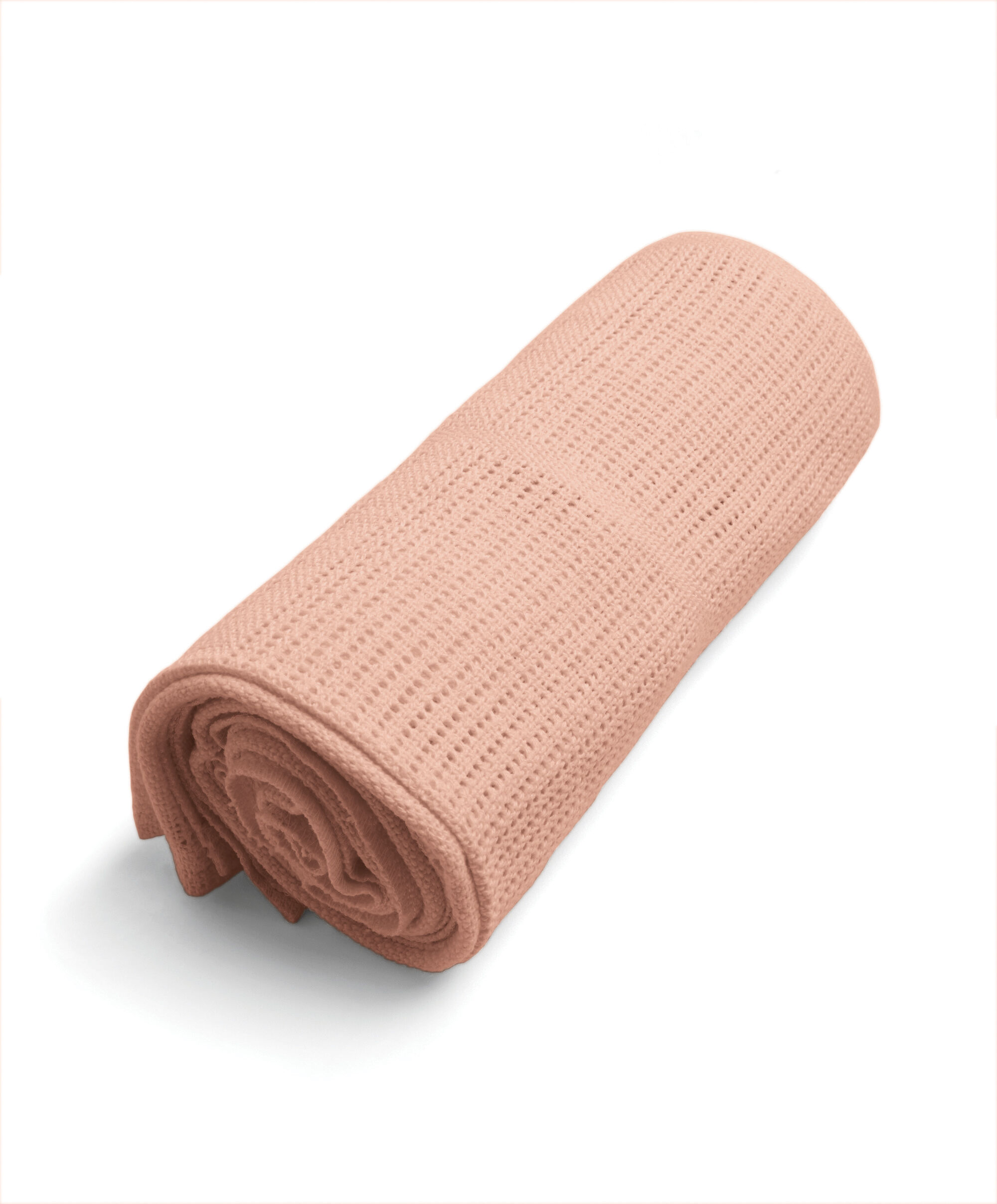 بطانية قطن منسوجة كبيرة - وردي image number 4