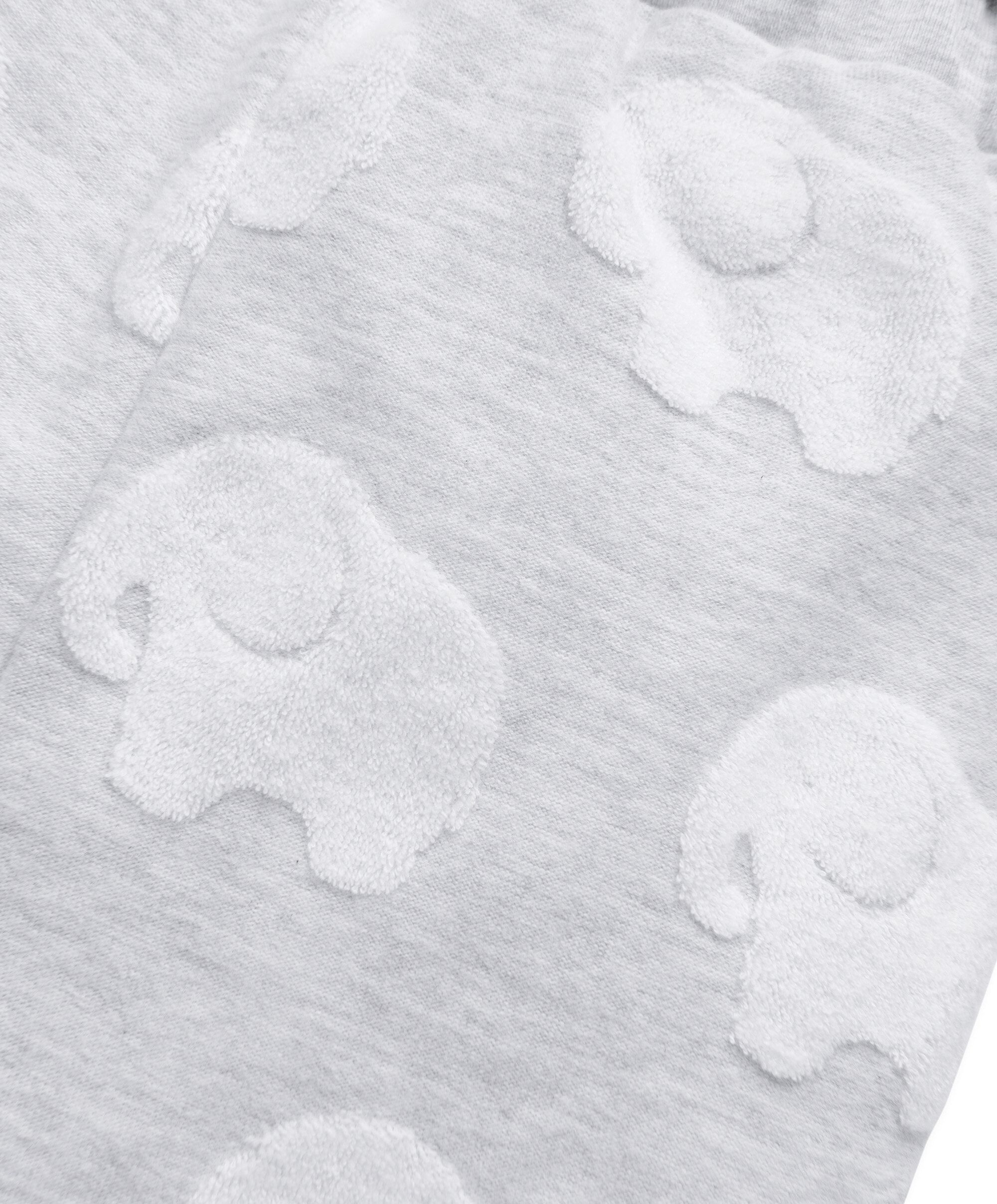 طقم بلوزة ولغينغز بملمس بارز ونقشة فيل - قطعتان image number 5