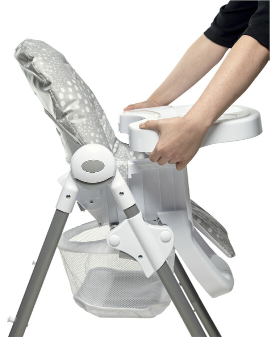 كرسي مرتفع سناكس - رمادي منقط كرسي مرتفع سناكس - رمادي منقط image number 6