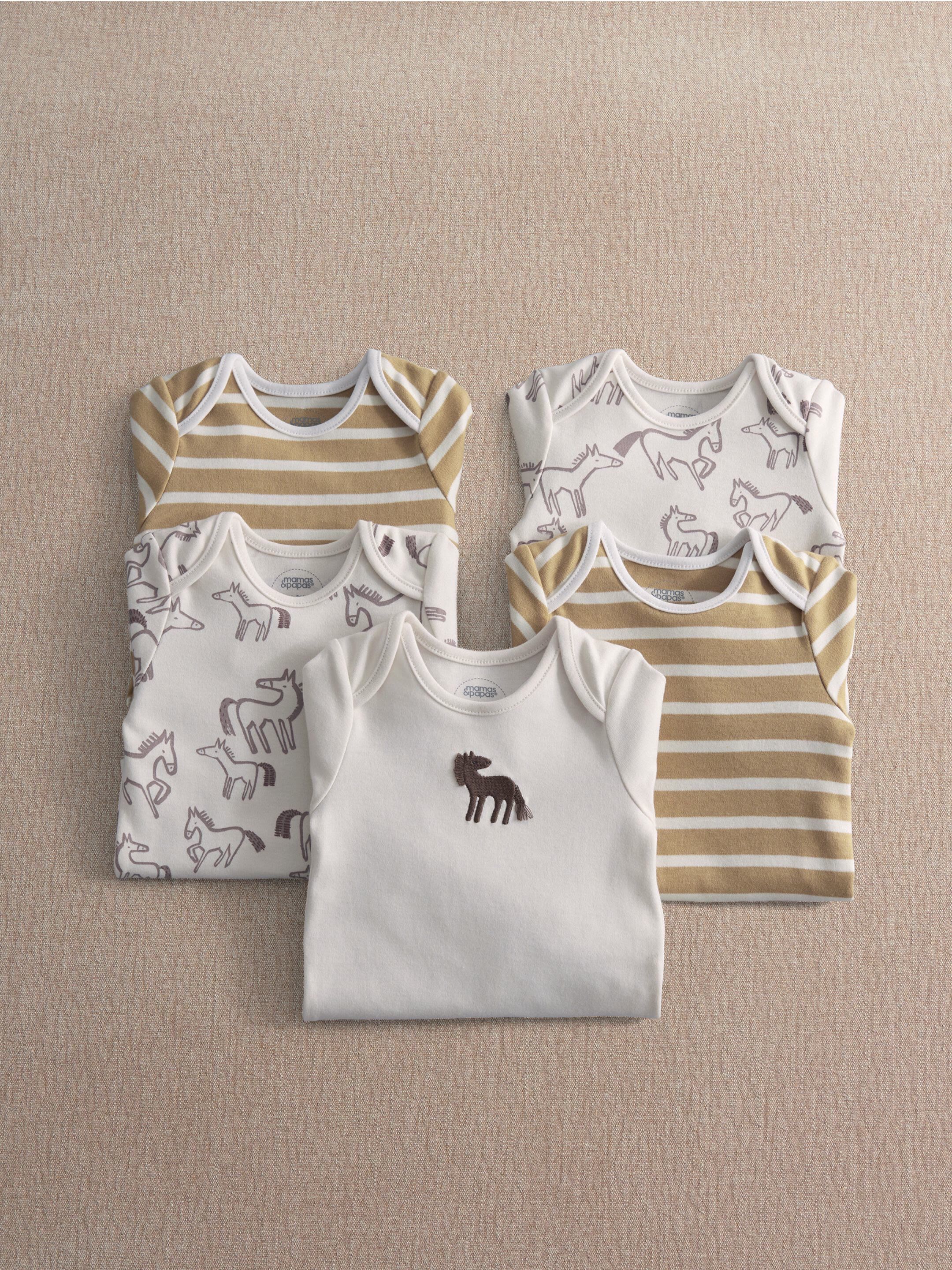 5pk Horse Bodysuits