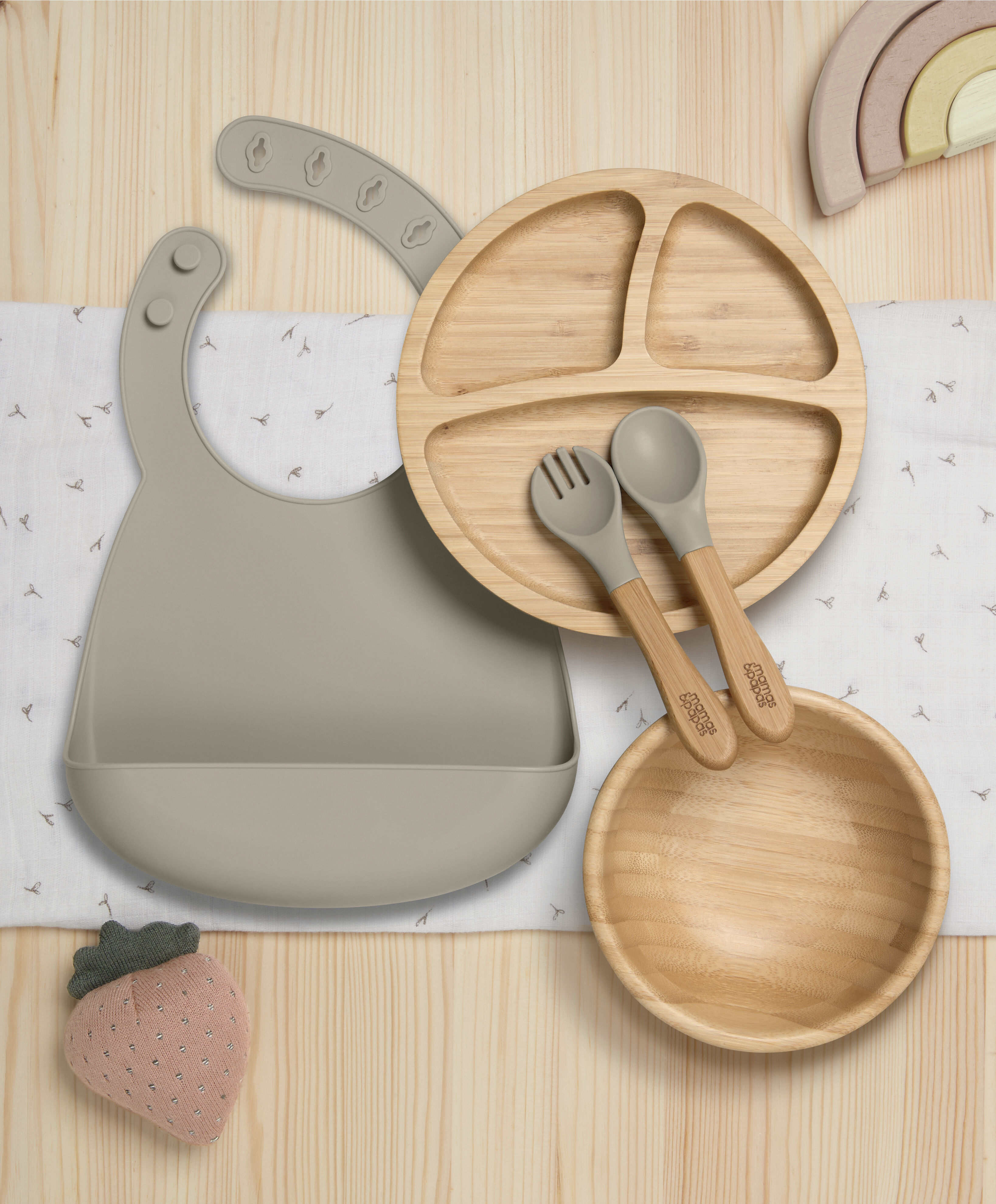 مجموعة أدوات طعام بامبو - ترافل image number 1