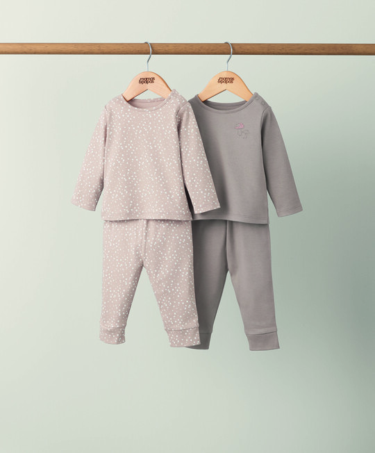 طقم بيجاما بنقشة فطر - قطعتان طقم بيجاما بنقشة فطر - قطعتان image number 1