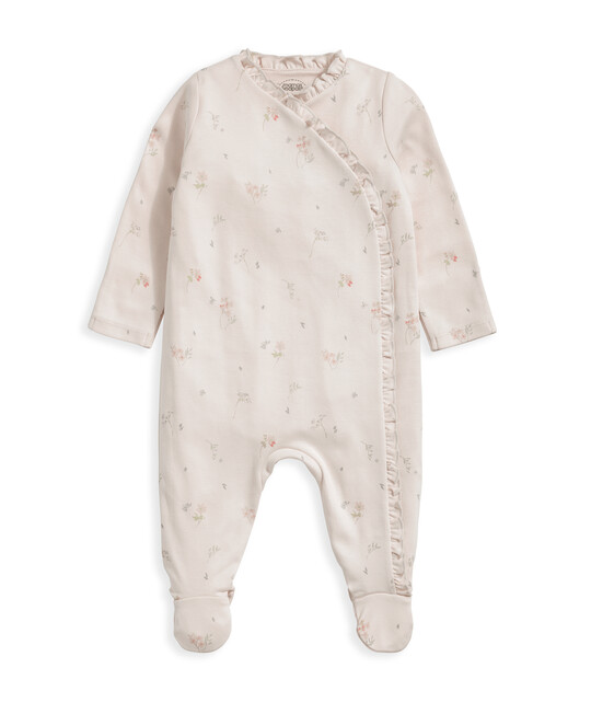 بيجاما قطعة واحدة بكشكش ونقشة زهور بيجاما قطعة واحدة بكشكش ونقشة زهور image number 2