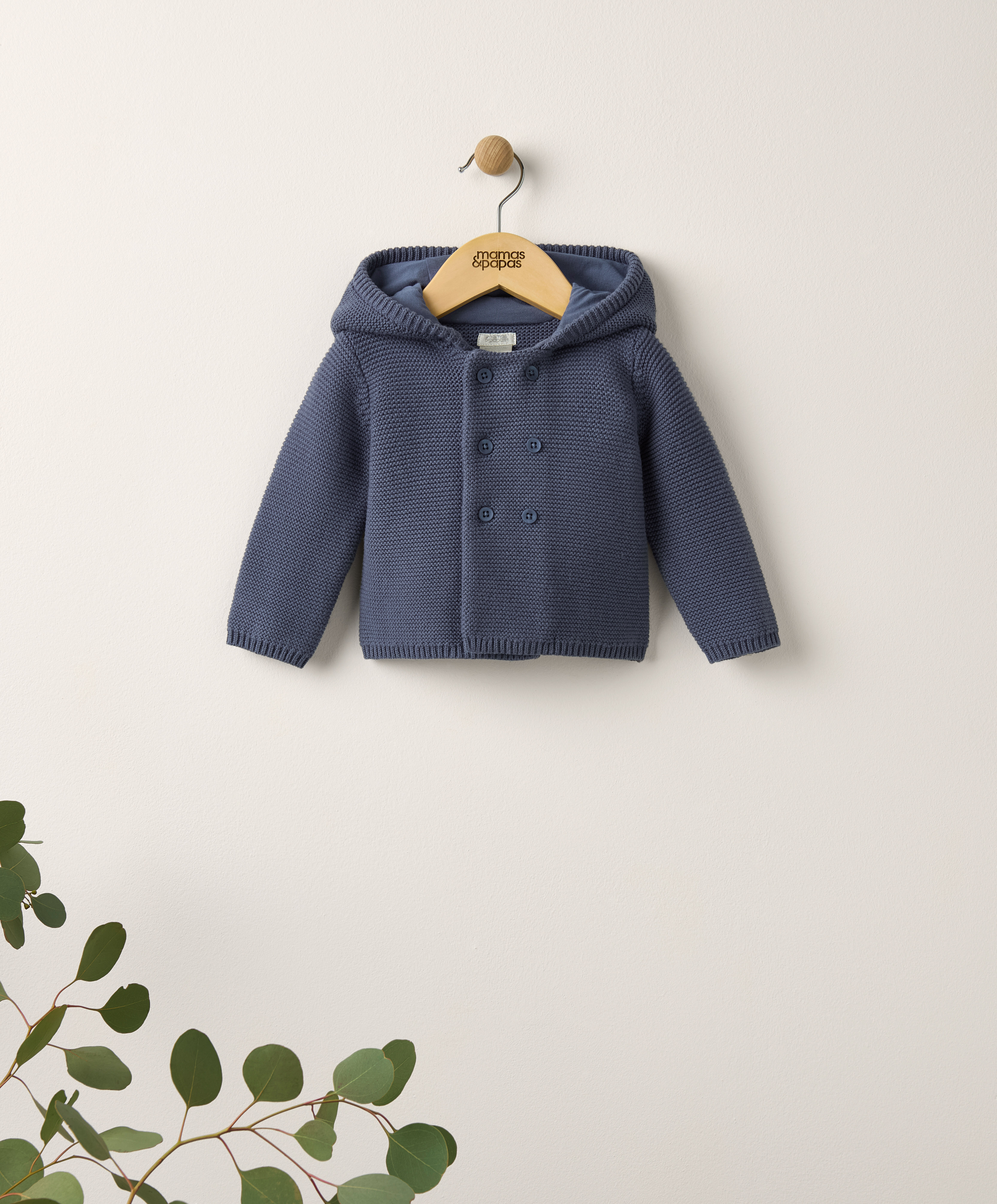 كارديغان منسوج بغطاء رأس image number 3