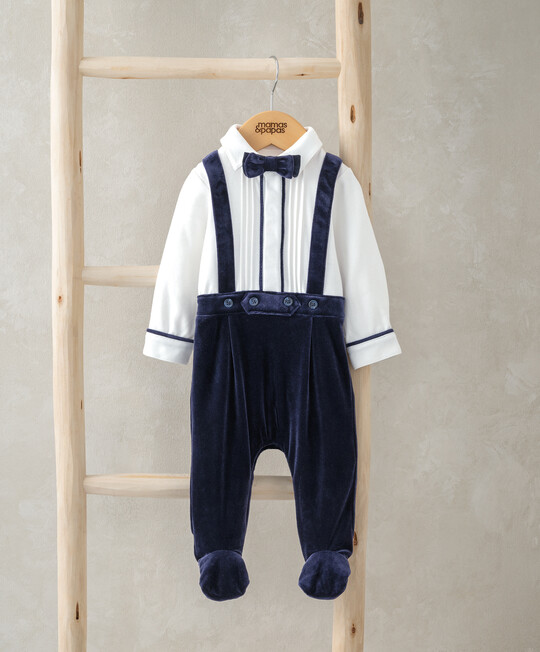 طقم بدلة توكسيدو وربطة عنق بلون كحلي - قطعتان طقم بدلة توكسيدو وربطة عنق بلون كحلي - قطعتان image number 1