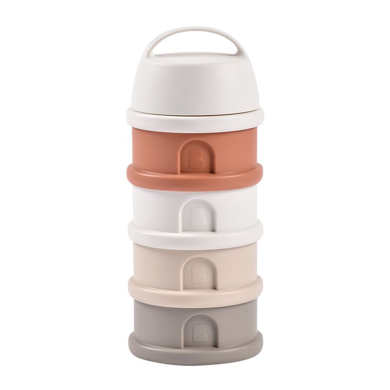 Beaba Formula Milk Container 4 Compartments&nbsp;&nbsp;Cotton White Terracotta image number 1