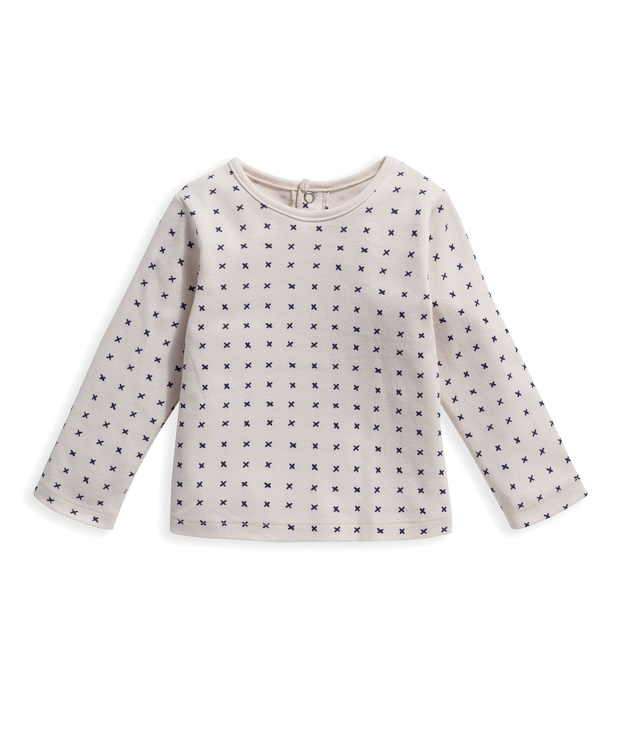 طقم دنغري وبلوزة بلون أزرق - قطعتان image number 3