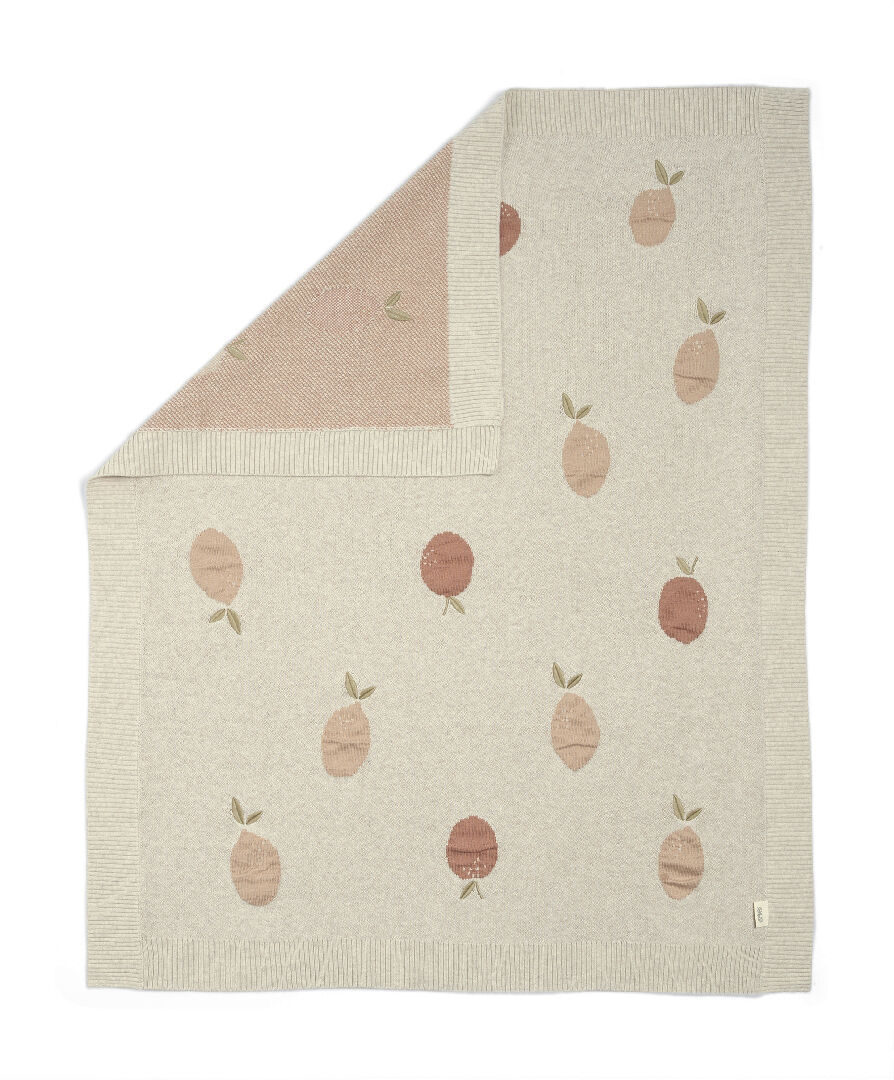 بطانية منسوجة ويلكم تو ذا وورلد سيدلينج - نقشة فاكهة image number 3