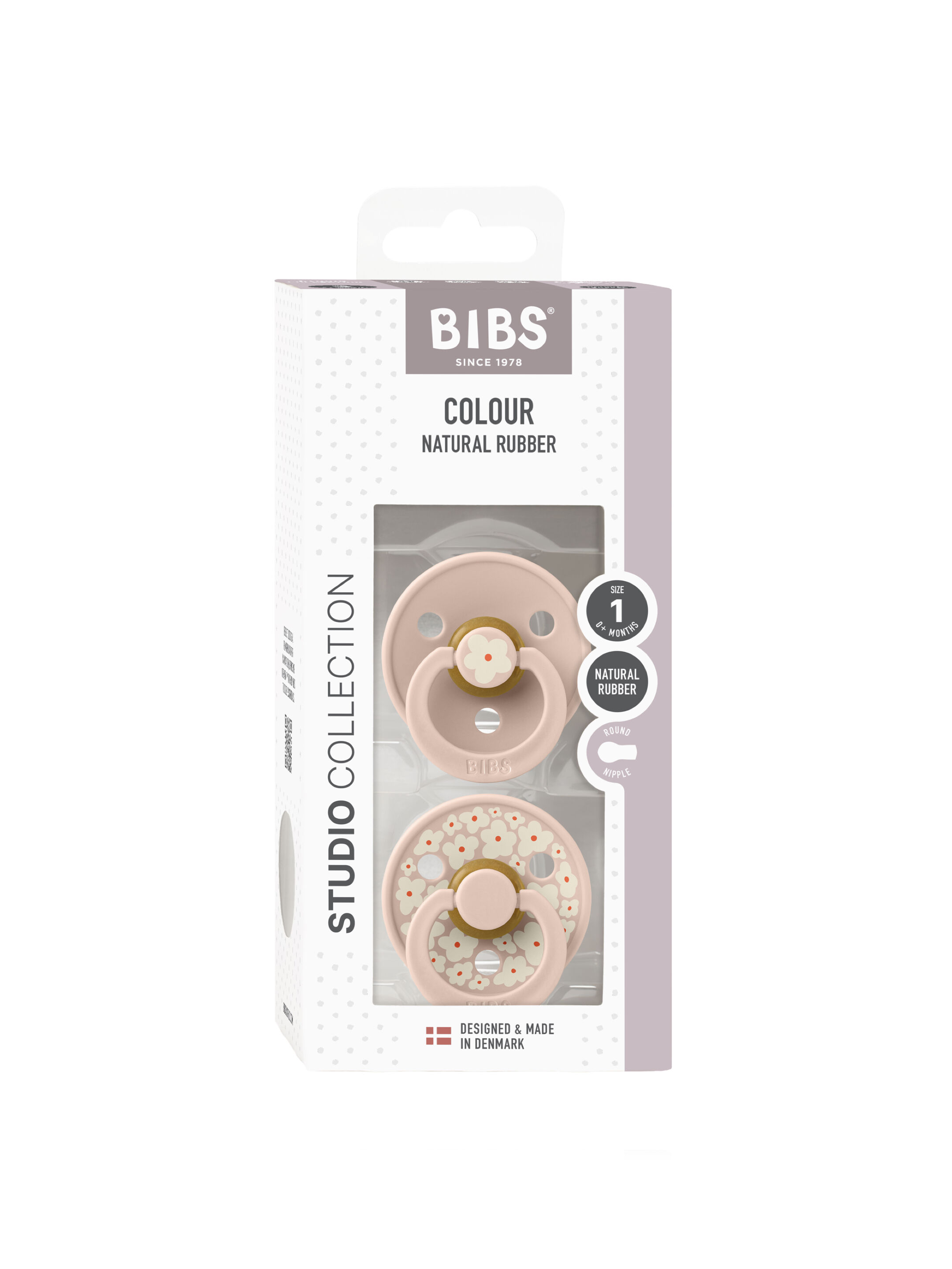 مجموعة لهايات بيبس كولور ديزي لاتكس مقاس 1 للأطفال منذ الولادة بلون وردي متنوع - قطعتان image number 3