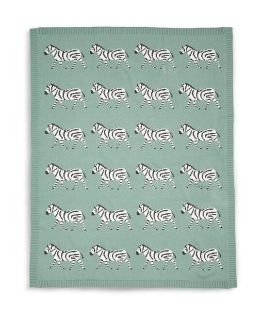 بطانية صغيرة منسوجة - نقشة زيبرا بطانية صغيرة منسوجة - نقشة زيبرا image number 1