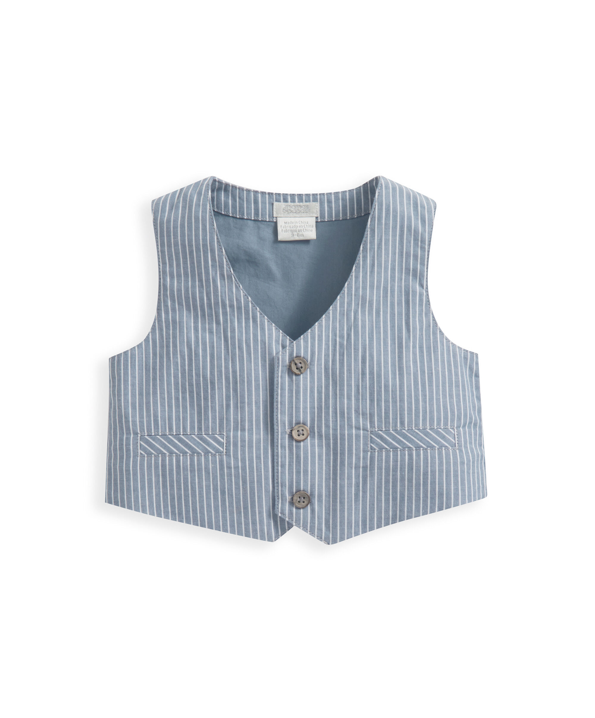 طقم بدلة بنقشة خطوط - 4 قطع image number 5