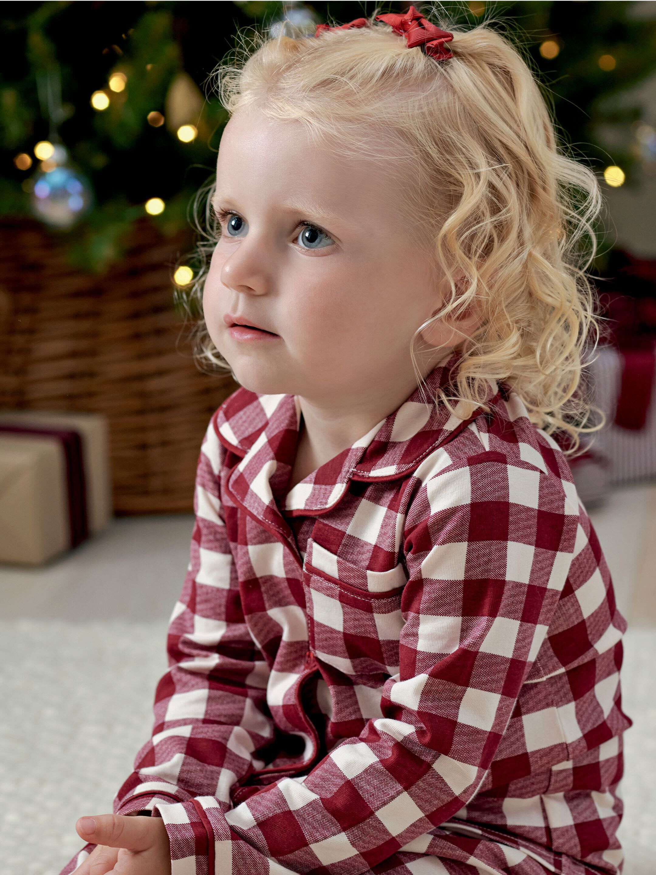 Large Gingham Check Pyjamas image number 9