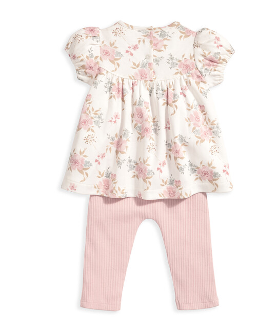 طقم تي شيرت بنقشة زهور ولغينغز طقم تي شيرت بنقشة زهور ولغينغز image number 3