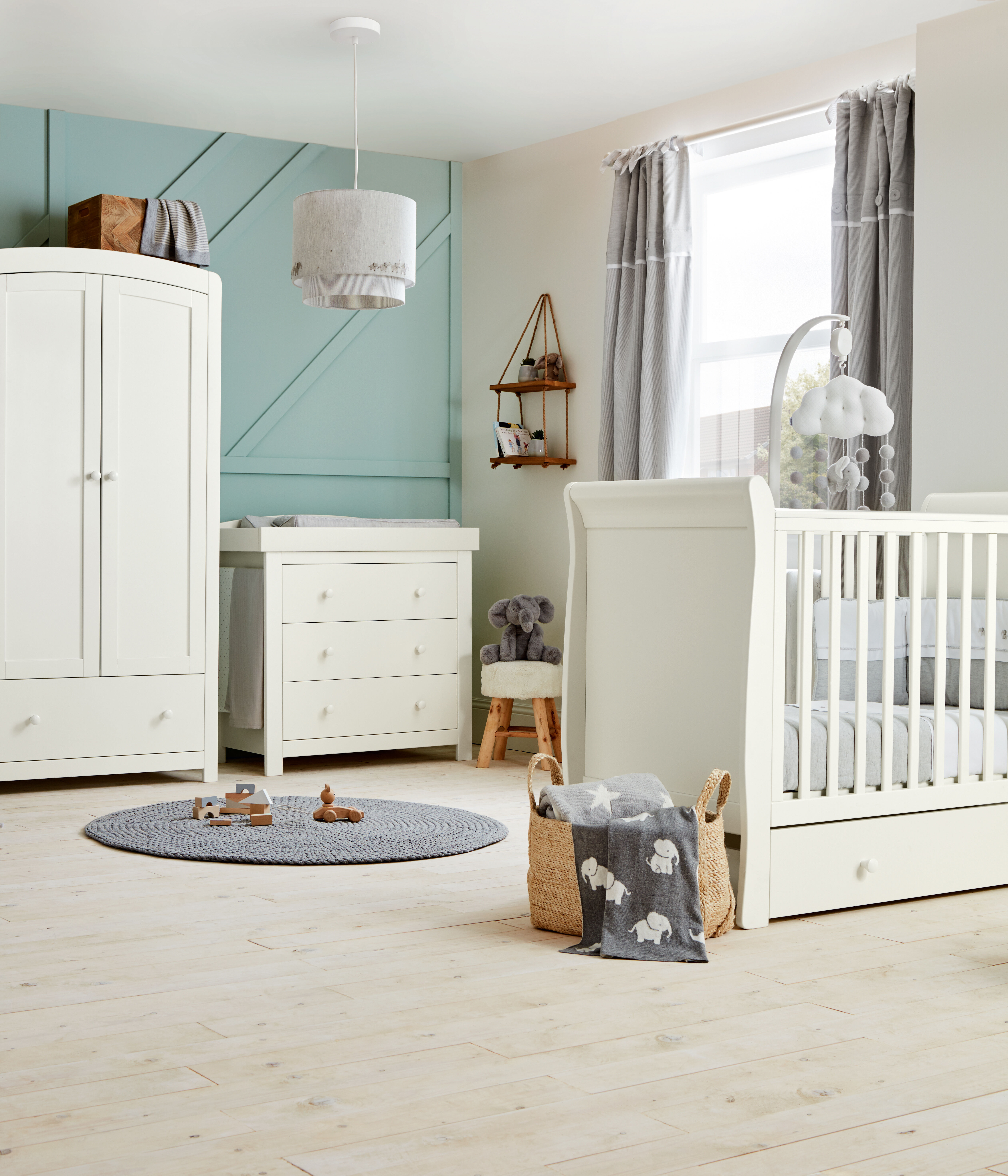 ألعاب مهد متحركة بموسيقى ويلكم تو ذا وورلد - رمادي image number 3