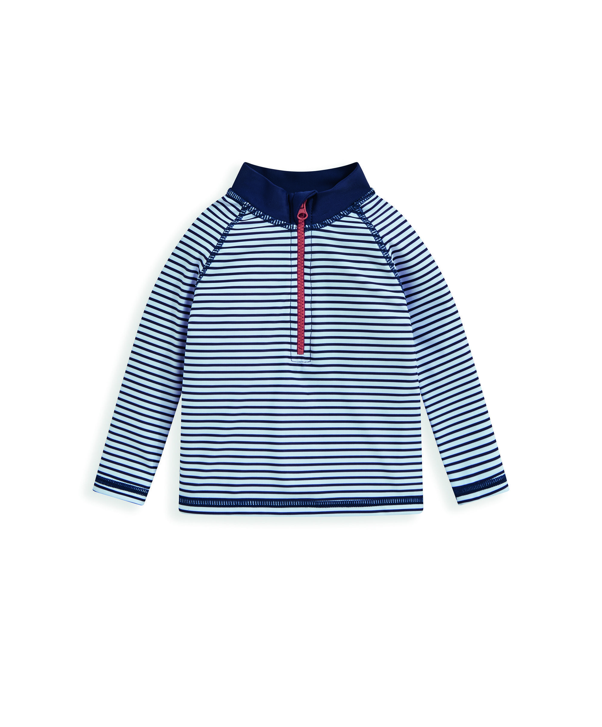 تي شيرت سباحة مخطط بأكمام طويلة image number 2