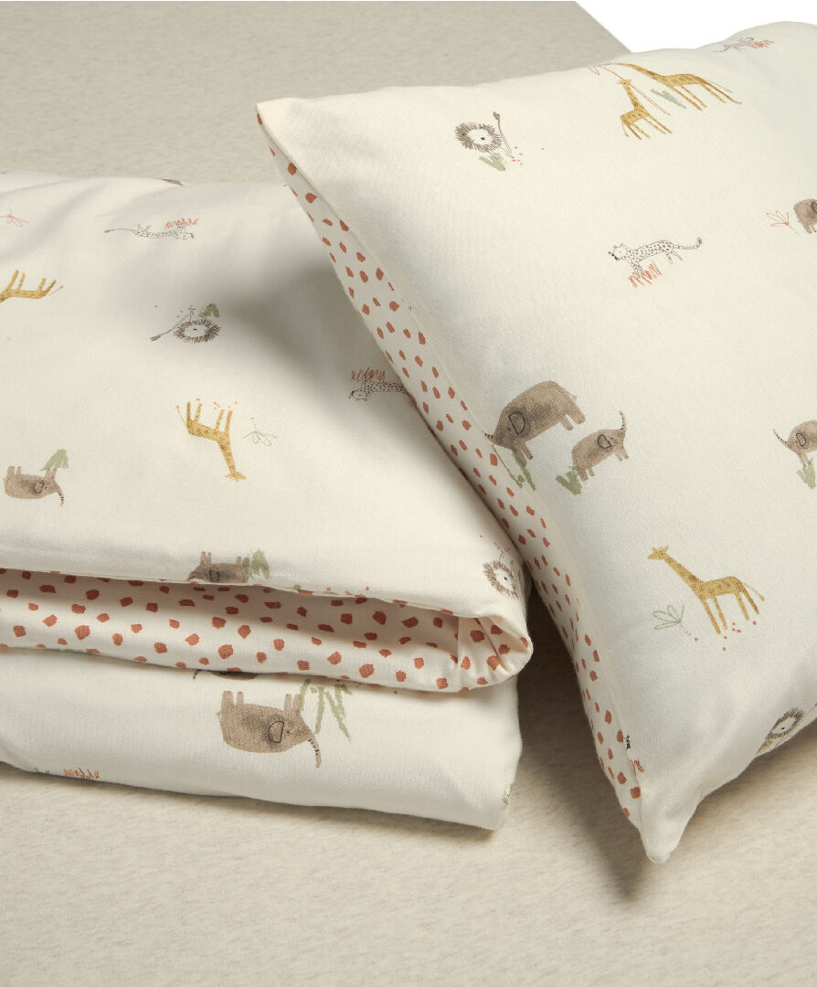 غطاء لحاف وغطاء وسادة بنقشة غابة image number 2