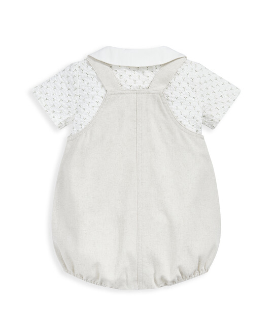 طقم دنغري وقميص - قطعتان طقم دنغري وقميص - قطعتان image number 3