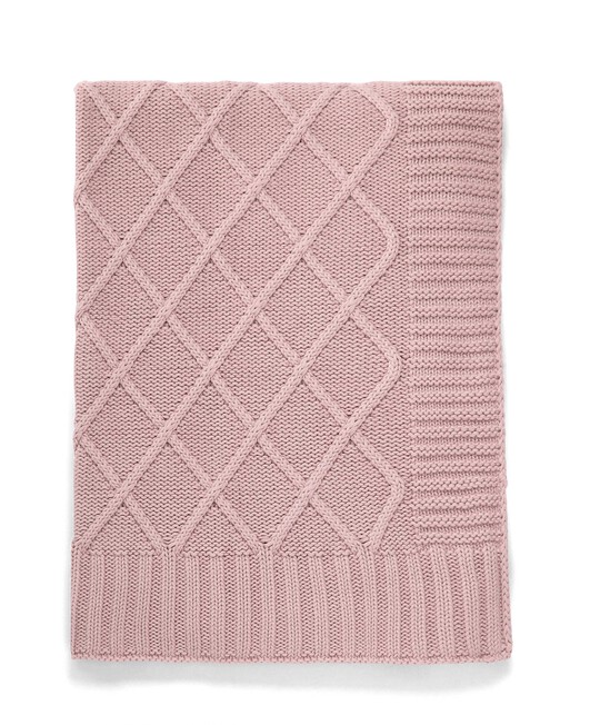 بطانية منسوجة - 70 × 90 سم باللون الوردي الداكن image number 2