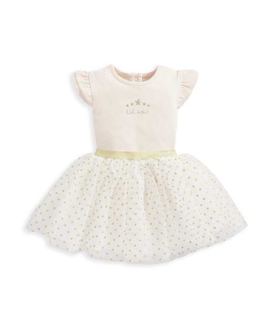 طقم تنورة توتو مزينة بغليتر وردي - قطعتان طقم تنورة توتو مزينة بغليتر وردي - قطعتان image number 2