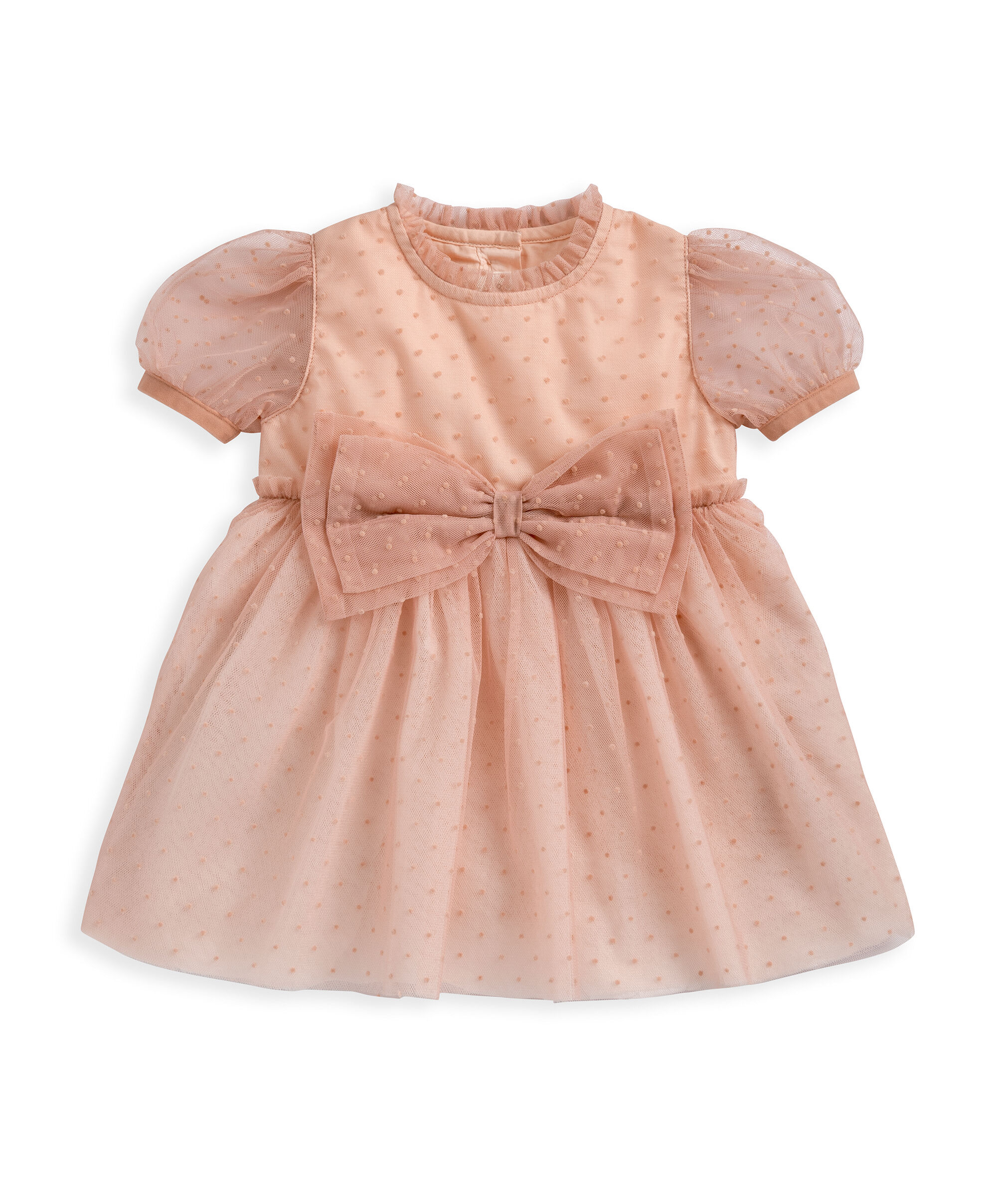 أفرول بنمط فستان بفيونكة image number 2