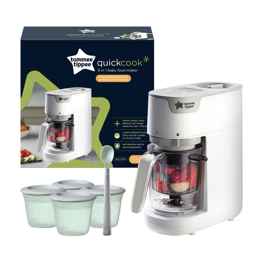 Tommee Tippee Quick Cook 6 IN 1 Food Maker - White Tommee Tippee Quick Cook 6 IN 1 Food Maker - White image number 5