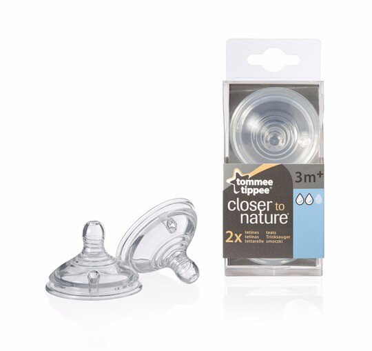 حلمات Closer to Nature Easi-Vent™ بطيئة التدفق من Tommee Tippee (عبوة بها قطعتان) حلمات Closer to Nature Easi-Vent™ بطيئة التدفق من Tommee Tippee (عبوة بها قطعتان) image number 1