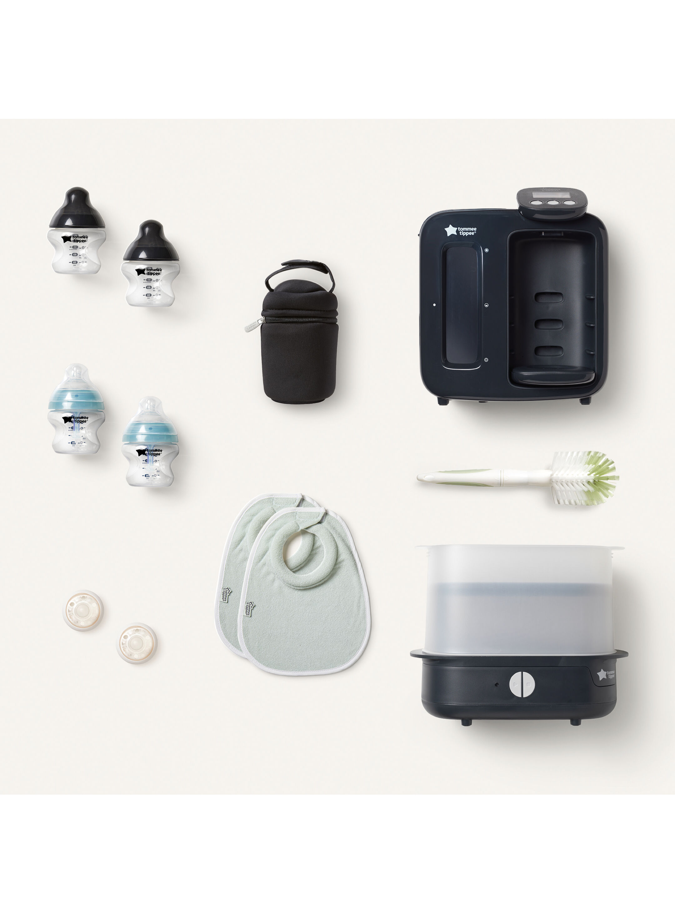 مجموعة الرضاعة ألتيميت فورميلا من تومي تيببي - أسود