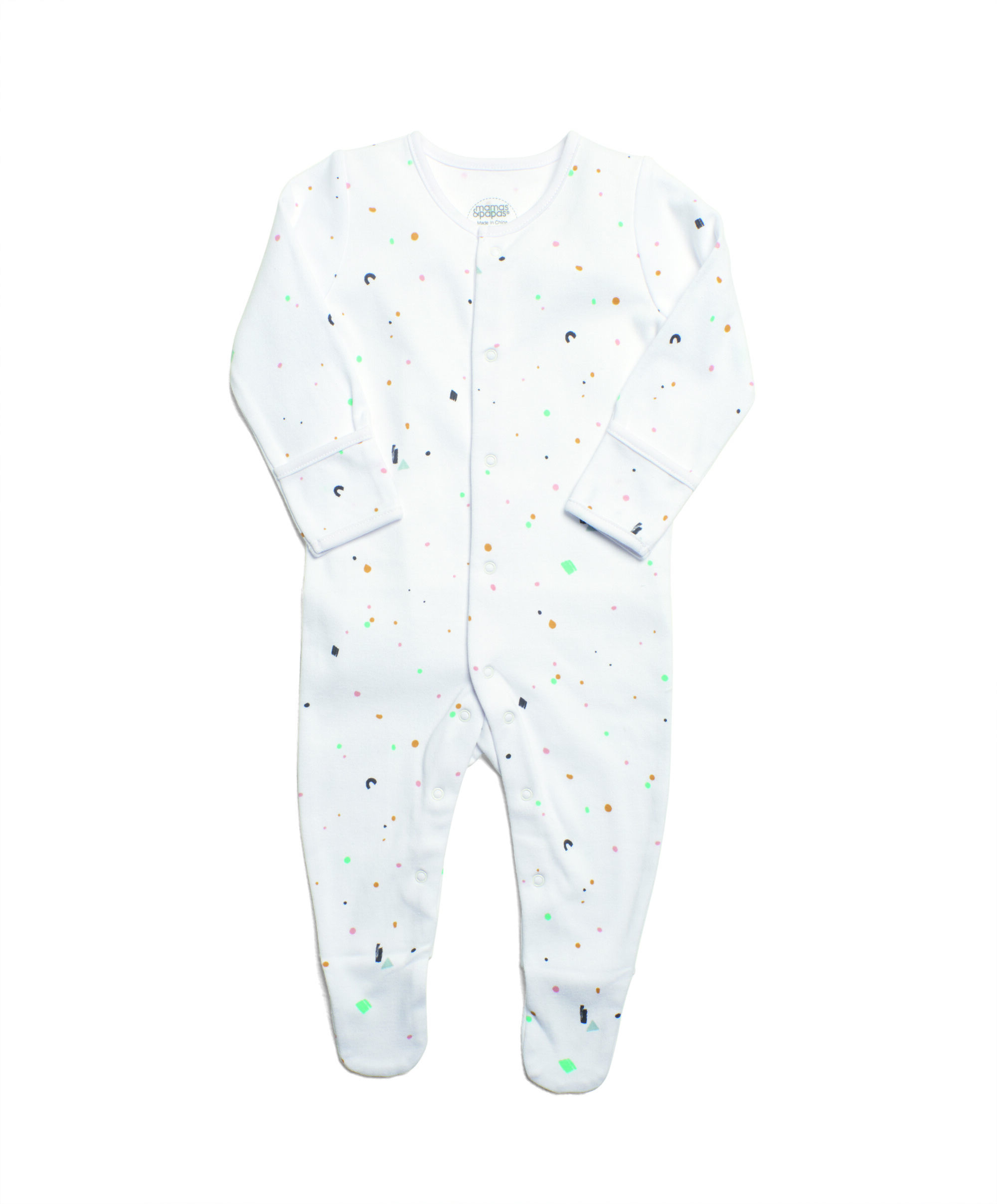 لباس الكل في واحد بطبعة طلاء متناثر image number 1