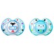 TT CTN 2X 0-6M FUN STYLE SOOTHER-BLUE image number 1